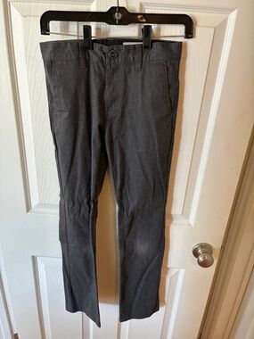 Volcom Men's Charcoal Slim Dress Pants